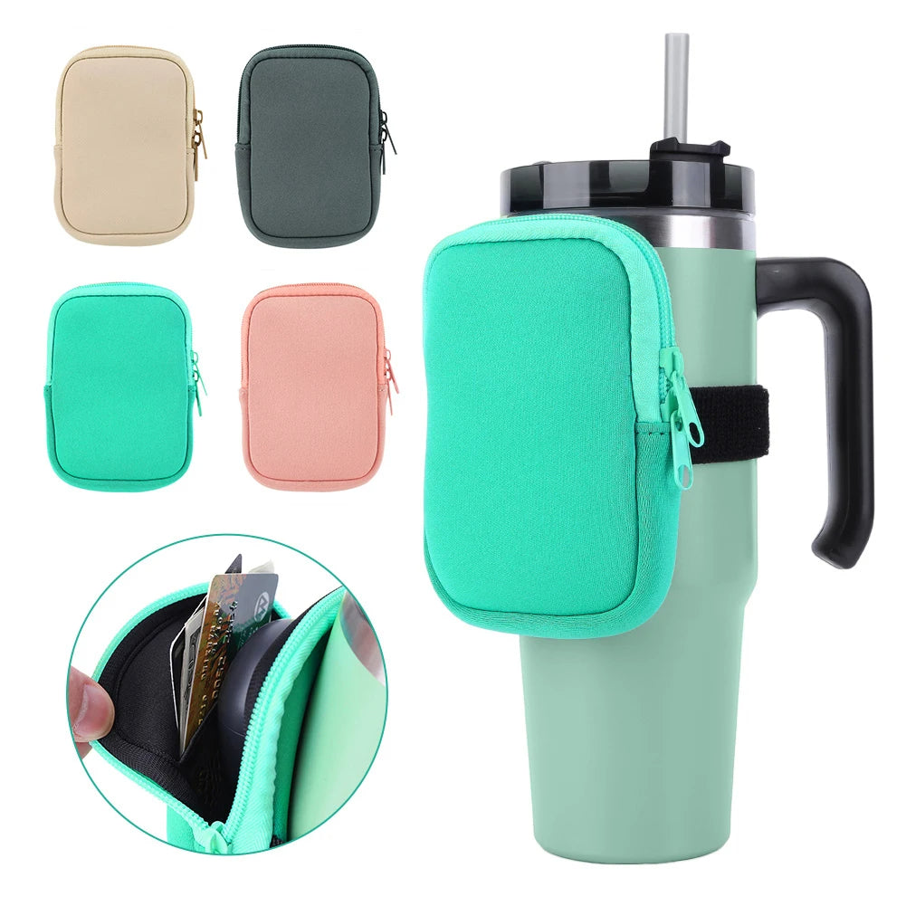 Tumbler Bag - Water Bottle Pouch - small duffel bag - Water Bottle bag