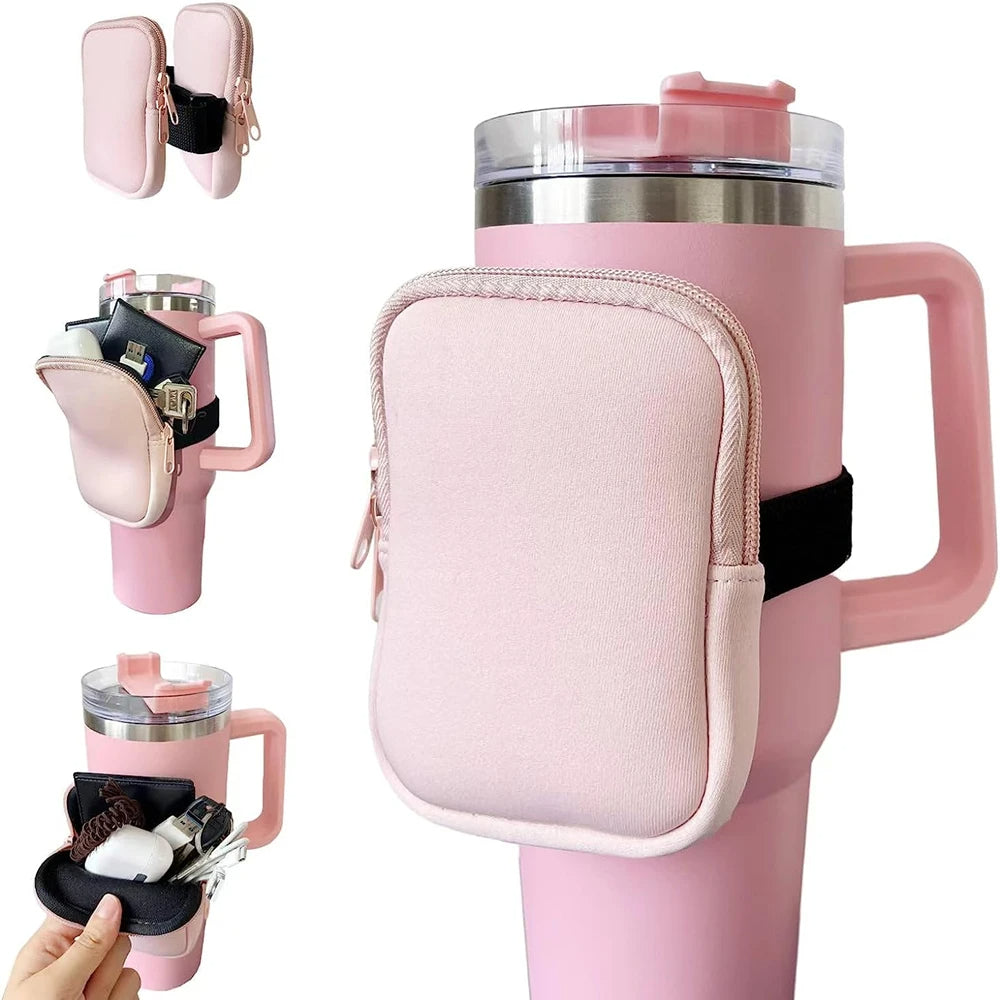 Tumbler Bag - Water Bottle Pouch - small duffel bag - Water Bottle bag