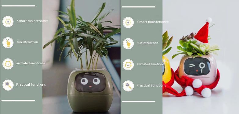 Smart Planter Endless Fun Over 49 Rich Expressions 7 Smart Sensors And AI Chips Make Raising Plants Easy And Fun