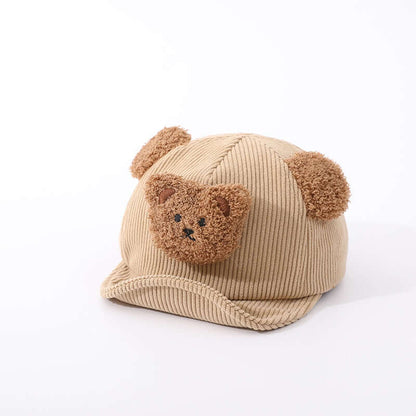 Teddy Bear Baby Hat - Baby Hat - Baby Adjustable Hat