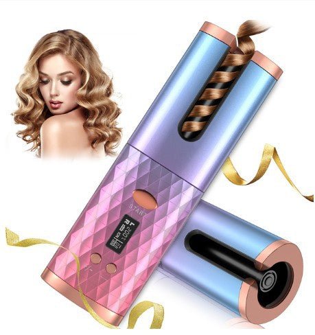 Rechargeable Automatic Hair Curler with LCD Display - Hair Curler