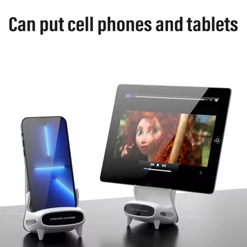 Portable Mini Chair Wireless Charger - Desk Mobile Phone Holder