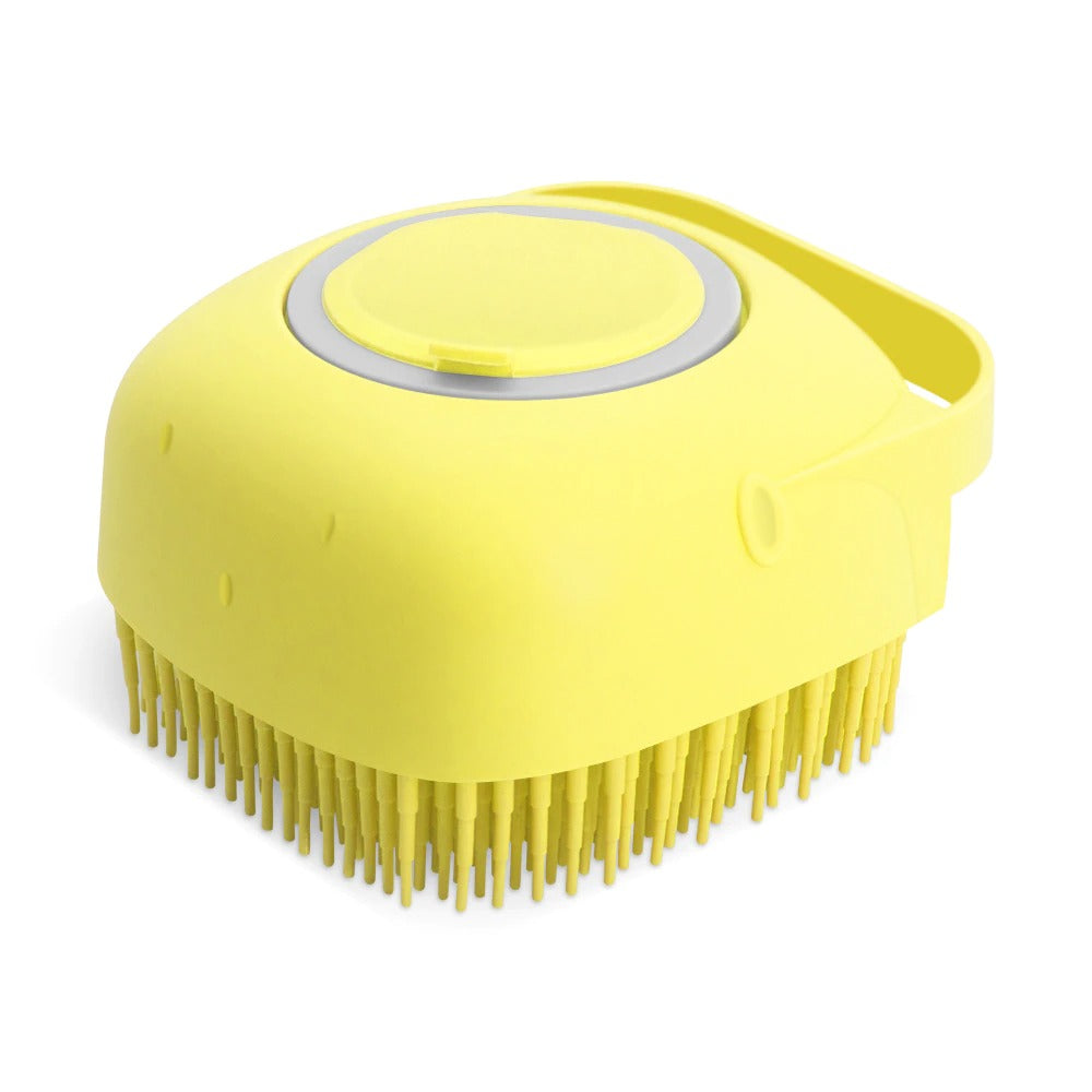 Pet Dog Shampoo Massager Brush - Soft Silicone Cat Grooming Comb