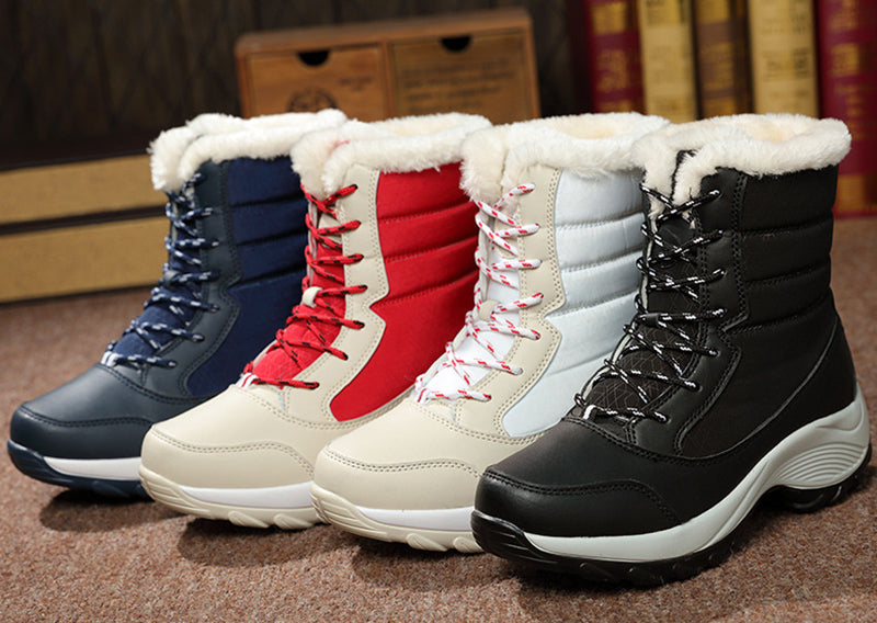 Snow Boots Plush Warm Ankle Boots For Women Winter Shoes