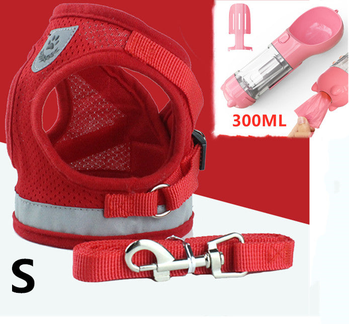 Breathable Mesh Cat Leash with Chest and Back Support