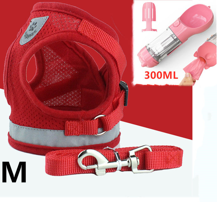 Breathable Mesh Cat Leash with Chest and Back Support