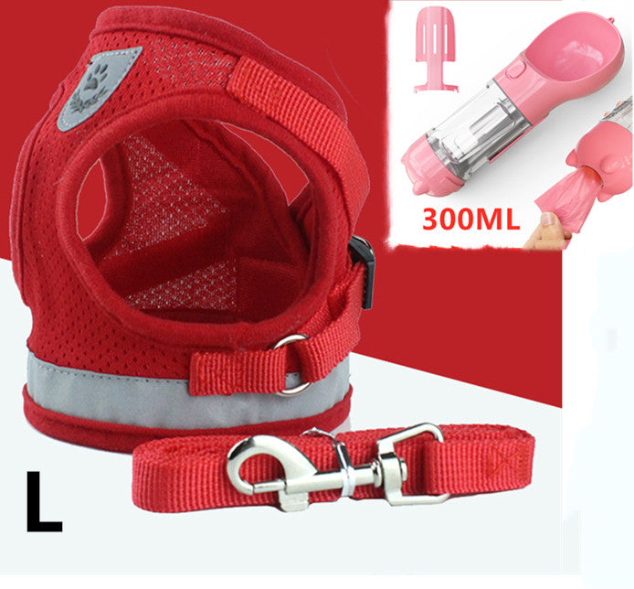 Breathable Mesh Cat Leash with Chest and Back Support