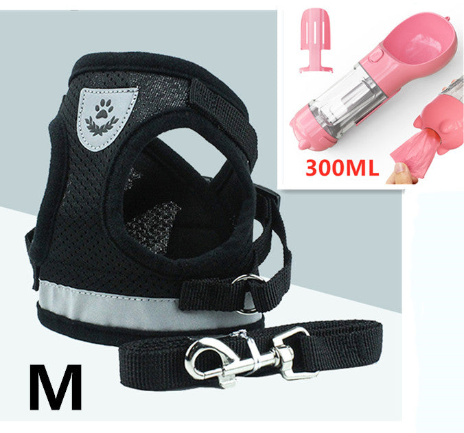 Breathable Mesh Cat Leash with Chest and Back Support