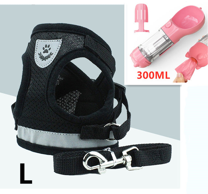 Breathable Mesh Cat Leash with Chest and Back Support