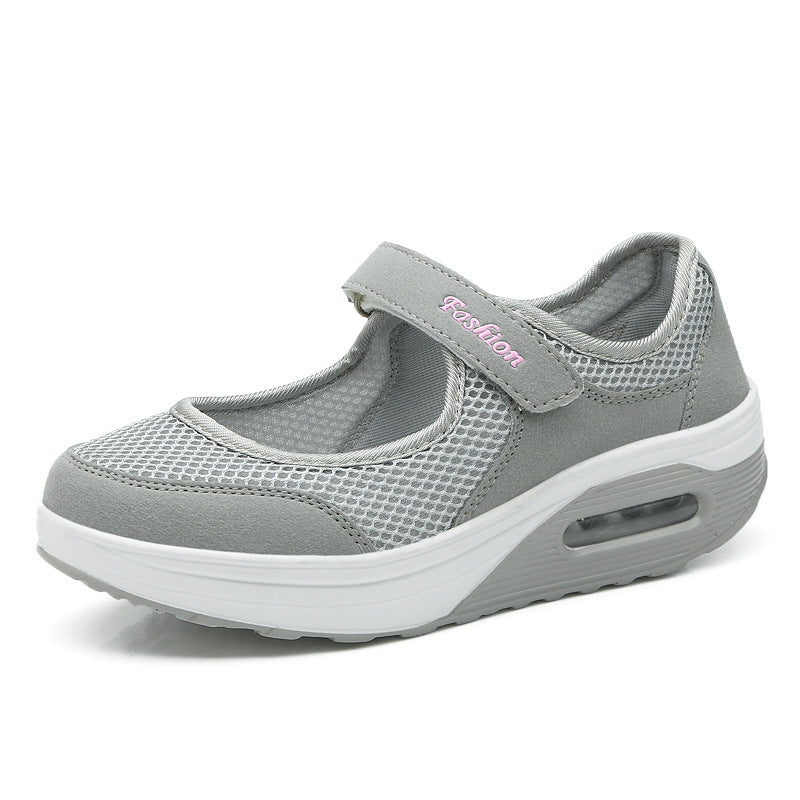 Women's mesh Velcro plus size padded shoes & Velcro shoes