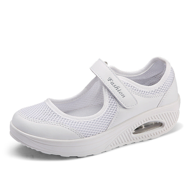 Women's mesh Velcro plus size padded shoes & Velcro shoes