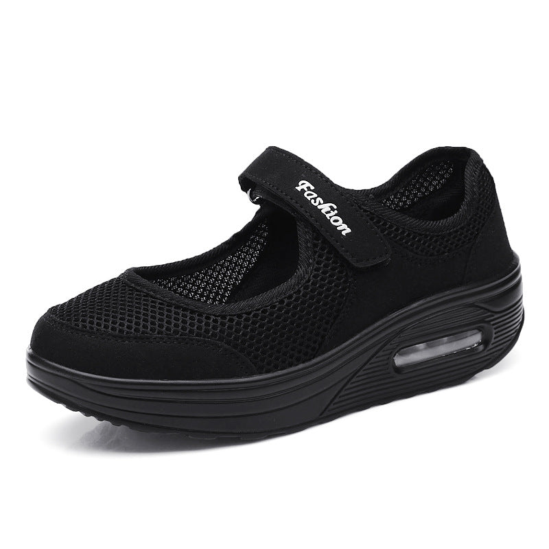 Women's mesh Velcro plus size padded shoes & Velcro shoes