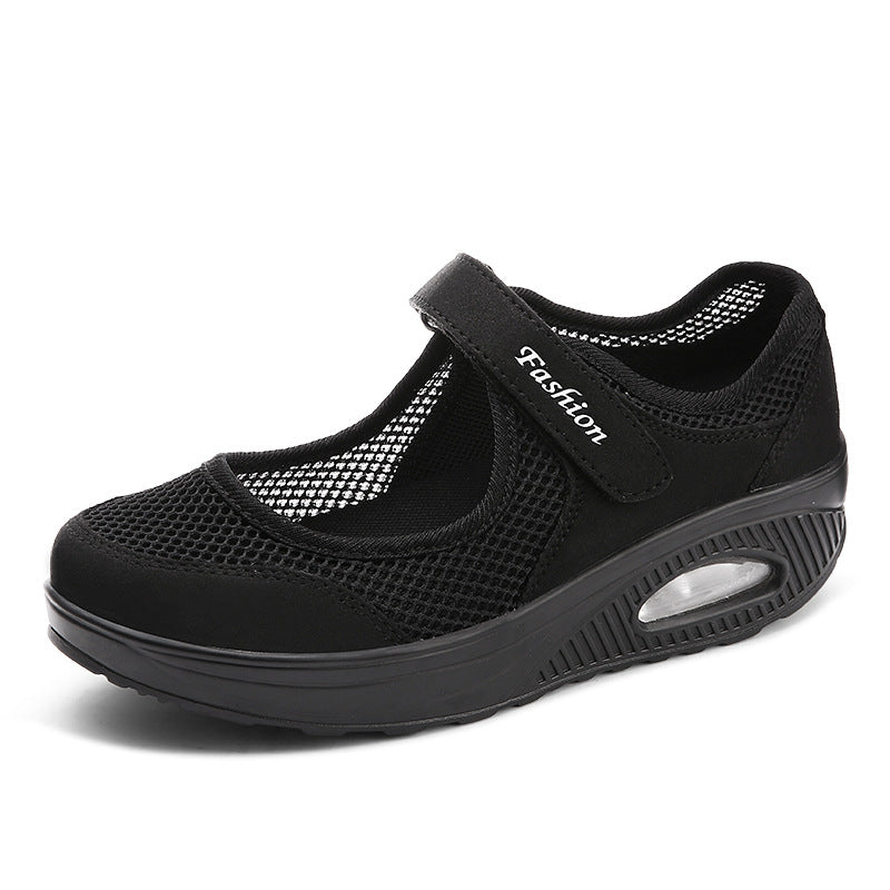 Women's mesh Velcro plus size padded shoes & Velcro shoes