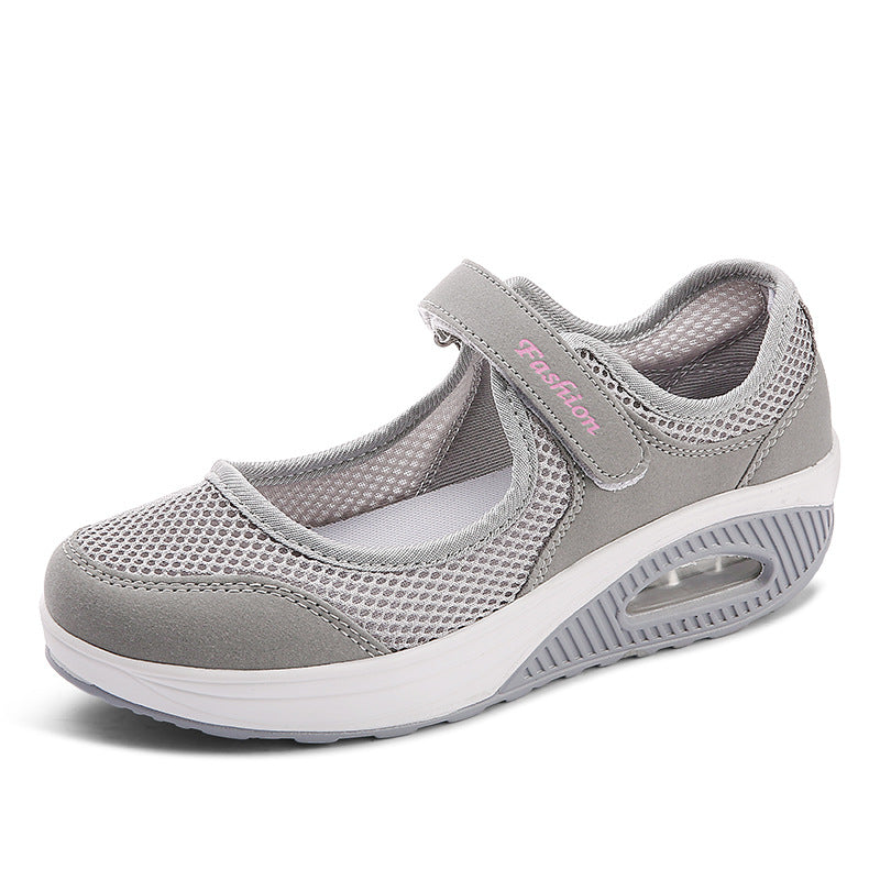 Women's mesh Velcro plus size padded shoes & Velcro shoes