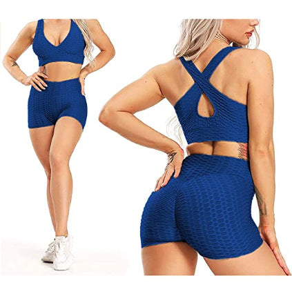 Summer Women'S Solid Color Breathable Leggings Shorts Hip-Lifting Exercise Elastic Leggings Shorts