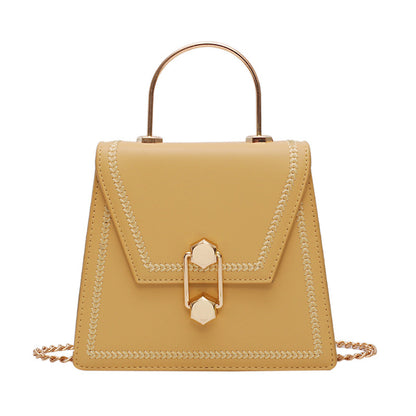 Chain Strap Shoulder Bag - Small Square Design with Chain Strap