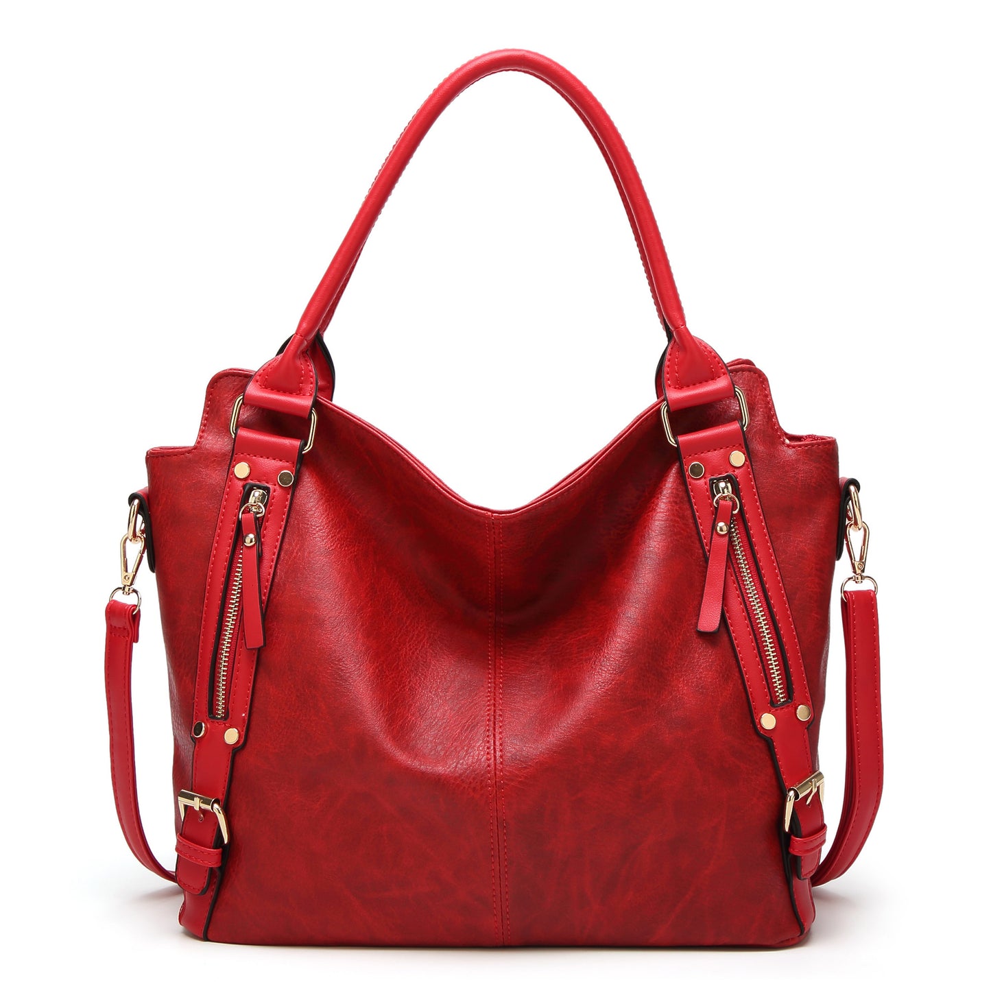 women Soft PU Leather shoulder bag - women's leather hobo handbags