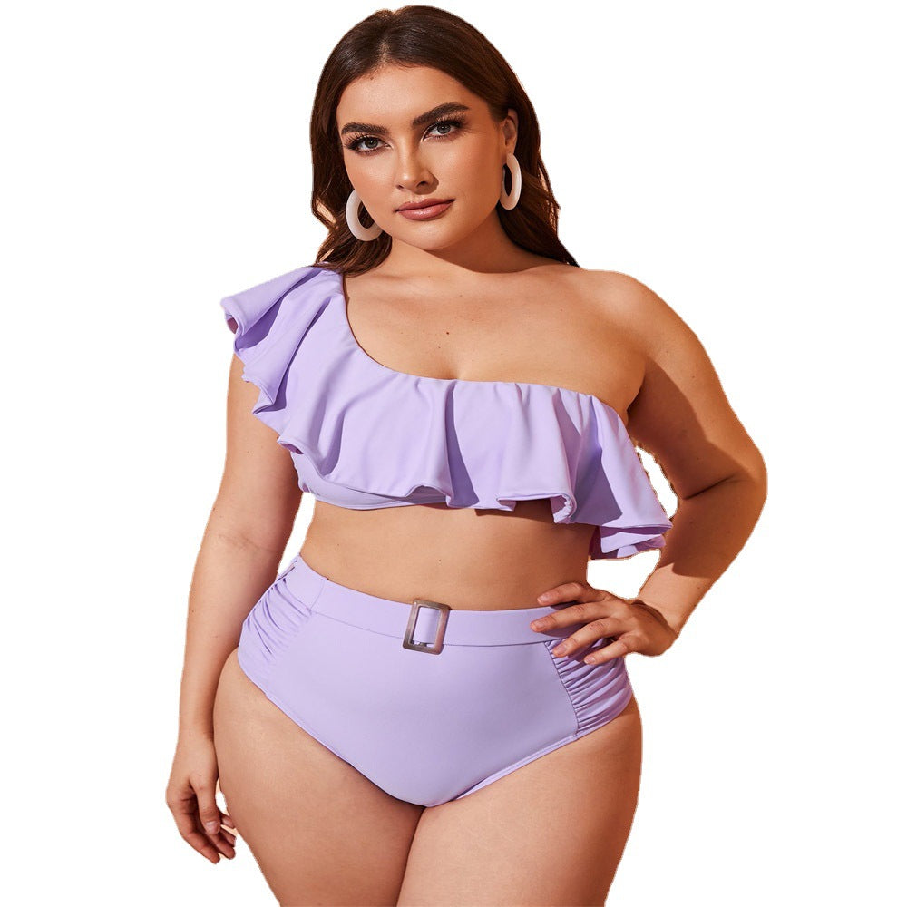 Women's Summer Solid Color Split Swimsuit