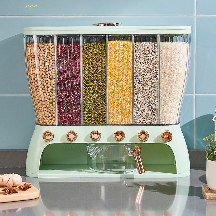 Multi-compartment Storage Box for Kitchen Cereals