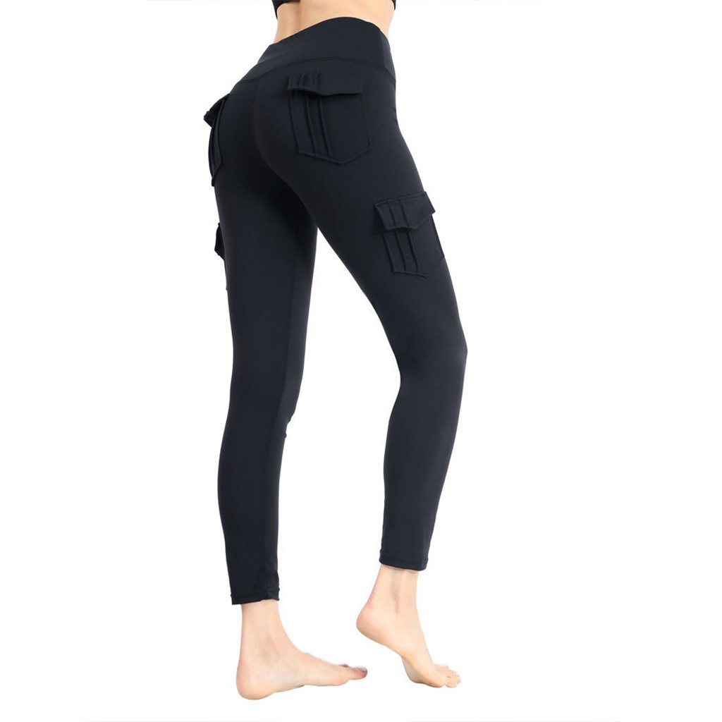 High Waist Leggings with Pockets - Curved Butt Yoga and Sports Pants