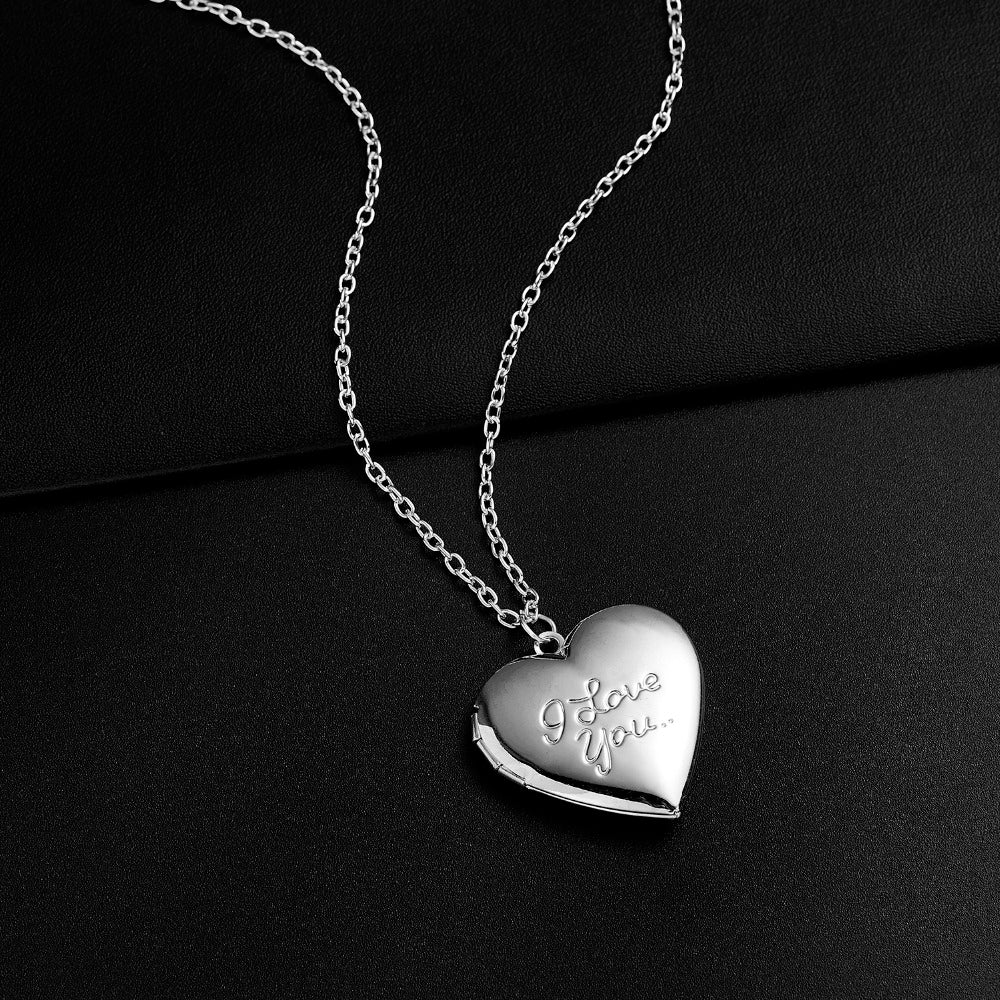 Heart-shaped Photo Frame Necklace