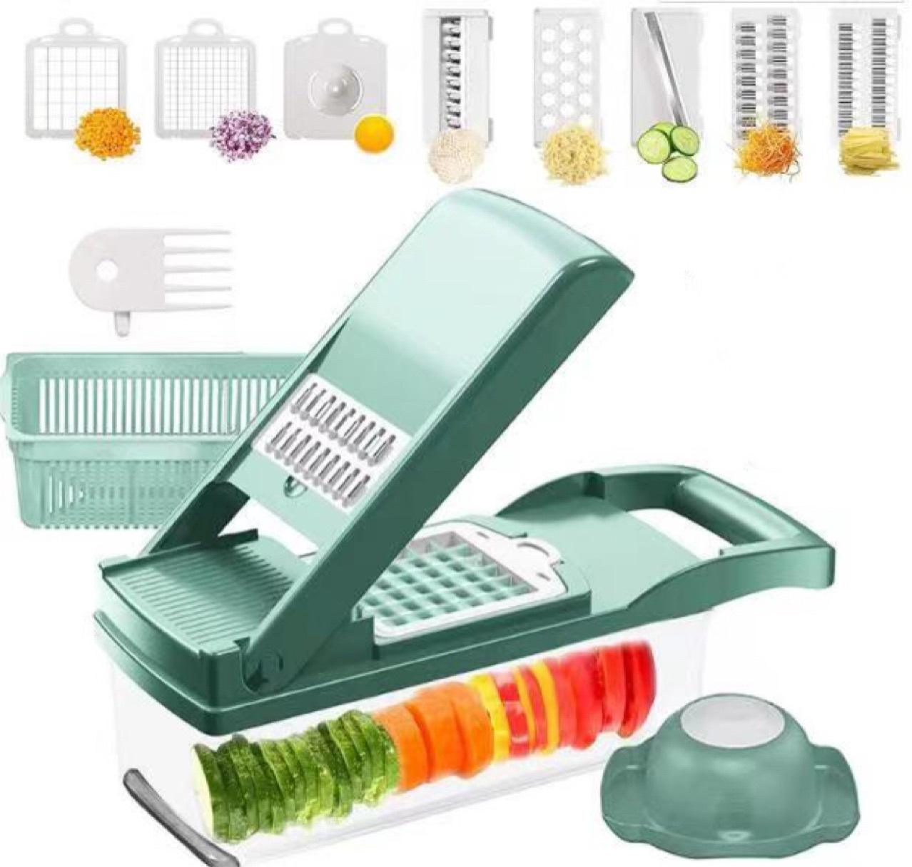 12 In 1 Manual Vegetable Chopper Food Slicer