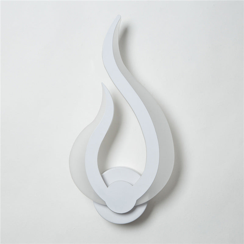 LED Acrylic Wall Lamp, Flame Shaped lamp Decor, Flame Shaped Wall Lamp