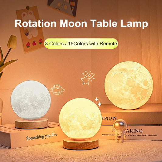 Creative 3D Magnetic Floating Levitating Moon Lamp