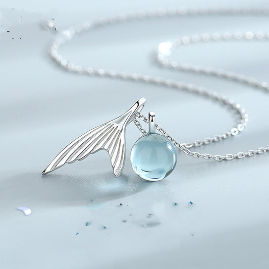 Mermaid Tail necklace & Mermaid Tear necklace