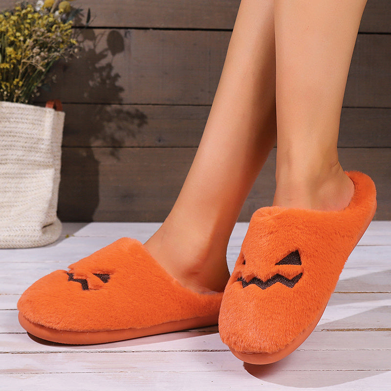 Halloween Pumpkin Warm Slippers