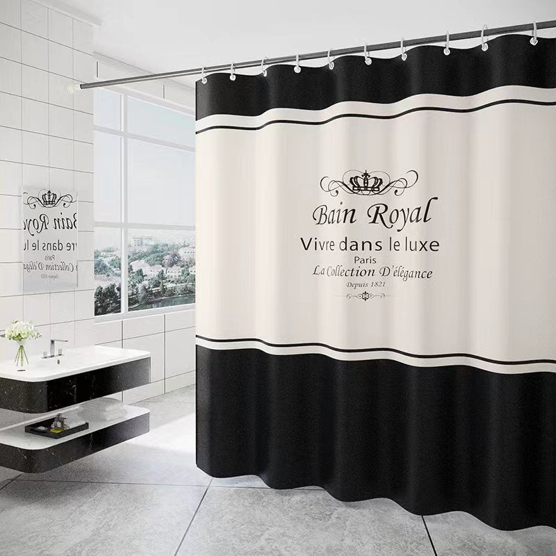 Waterproof Shower Curtain Polyester Shower Curtain