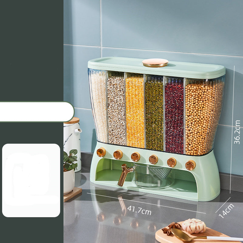 Multi-compartment Storage Box for Kitchen Cereals