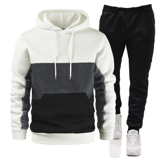 Men’s Winter Long Sleeve Hooded Sweatshirt set, Men's Sportswear Set