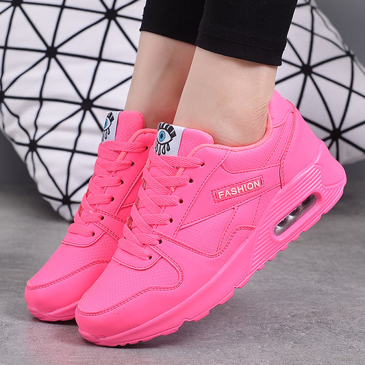 Women's Lace-Up Cushion Soft Sport Shoes & Women's Padded Sneakers