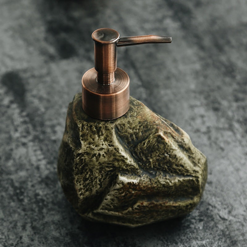 Ceramic stone patterned Retro Soap Dispenser