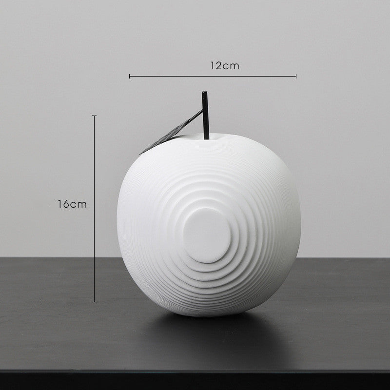 Modern design resin decorative object in apple shape with dot pattern