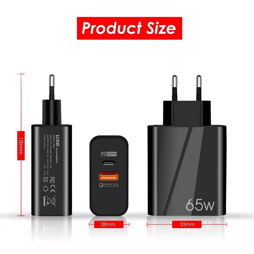 65W Fast Charging Mobile Phone Charging Head