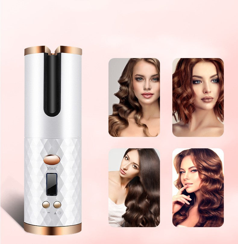 Rechargeable Automatic Hair Curler with LCD Display - Hair Curler