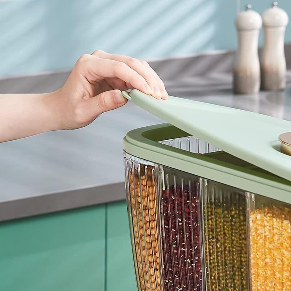 Dry Food Dispenser - Grain Storage Box - Rotating Grain Dispenser