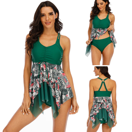 Swimsuit Tankini Skirt Split Swimsuit Slim Slim Conservative