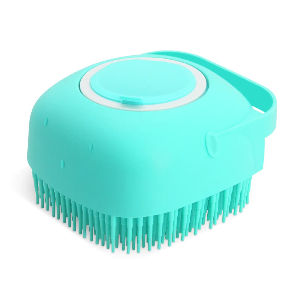 Pet Dog Shampoo Massager Brush - Soft Silicone Cat Grooming Comb