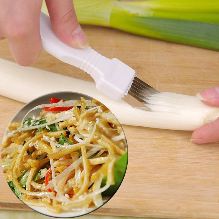 Spring Onion Slicer, Stainless Steel Chopped Green Onion Knife, Scallion Cutter Shred Silk The Knife