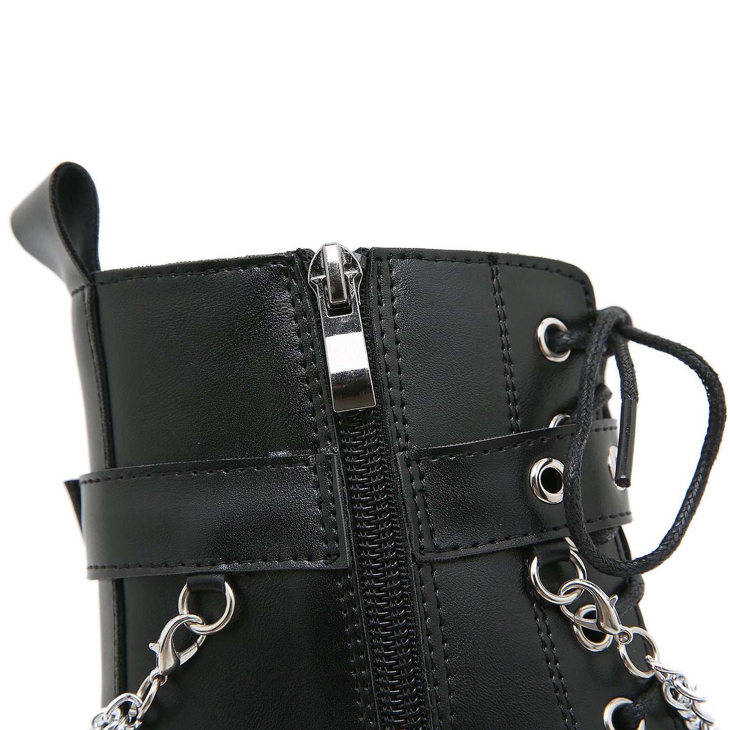 Women's Platform Ankle Boots & Women's Chain PU Leather Boots