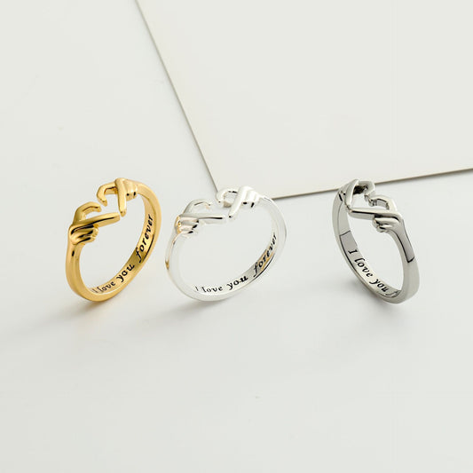 Romantic Hand Finger Heart Ring