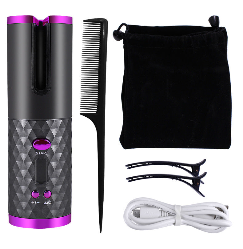 Rechargeable Automatic Hair Curler with LCD Display - Hair Curler