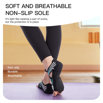 Women’s Non-Slip Yoga Shoes, Flat Bottom Ballet Fitness, Pilates Shoes