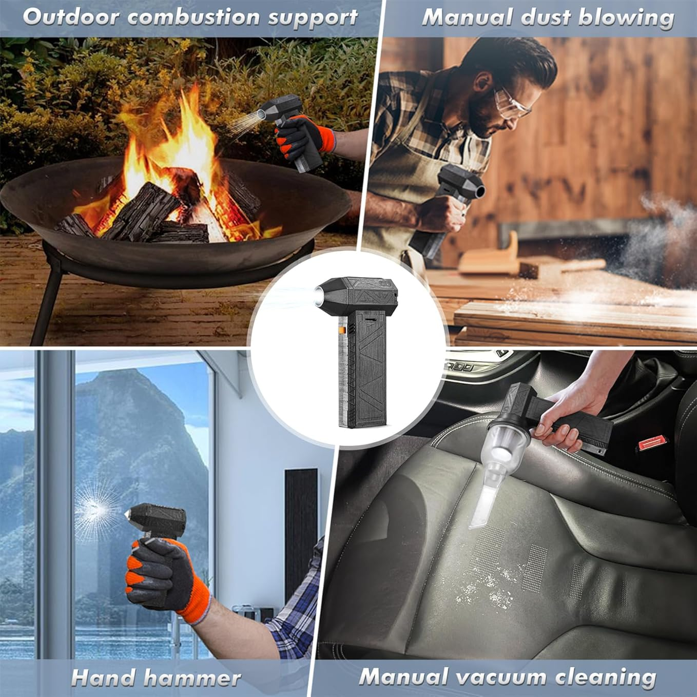 Handheld Jet Fan - Brushless Motor Dust Blower & Turbo Mini Air Duster