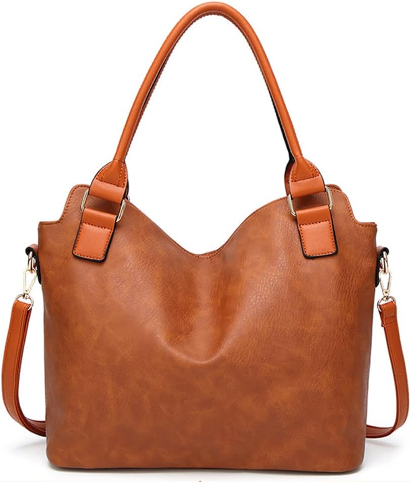 women Soft PU Leather shoulder bag - women's leather hobo handbags