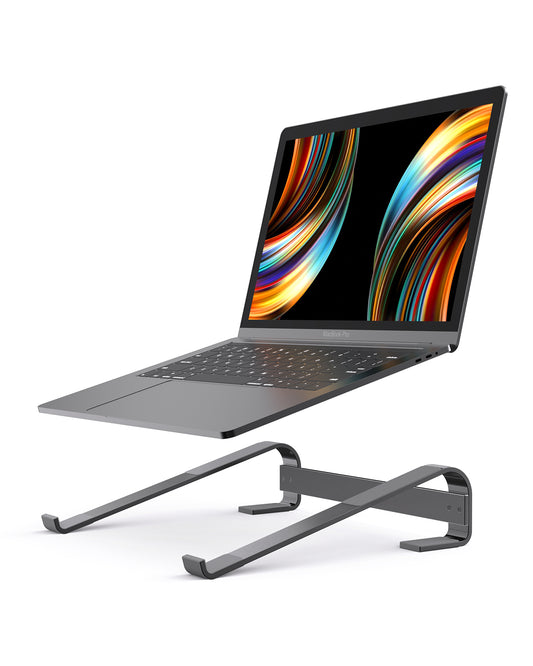 Removable, ventilated, ergonomic design for improved laptop height and cooling