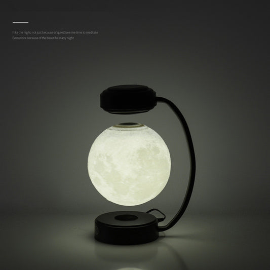 Wireless magnetic floating ball lamp with rotation feature